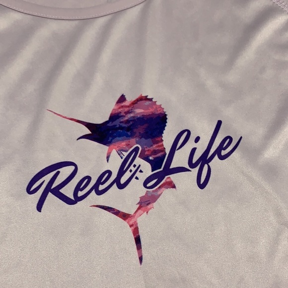 Reel Life Women's Purple Long Sleeve Shirt - Picture 2 of 5